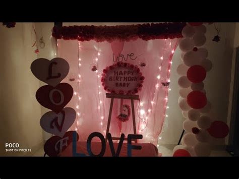 A great way to show your girlfriend that. Birthday decoration ideas at home | Birthday decoration ...