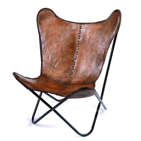 Please add the colour finish in the order comments box. A luxurious Danish brown leather butterfly chair from the ...