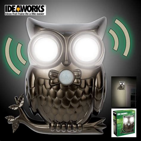 Auto mode, or motion sensor mode: Decorative LED Motion Sensor Hooting Owl Light - Walmart.com - Walmart.com