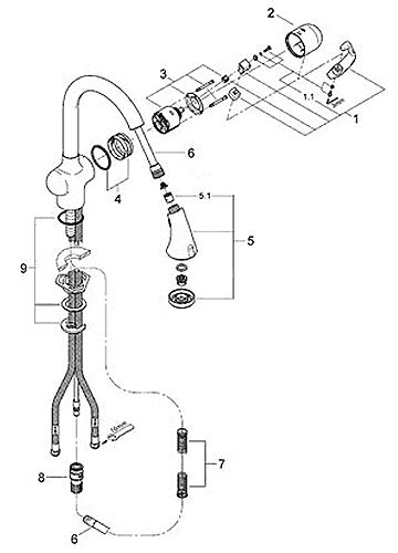 Silkmove is another feature that you might like, which is part of the retraction system located on the. cool Amazing Grohe Kitchen Faucet Parts 65 For Your Home ...