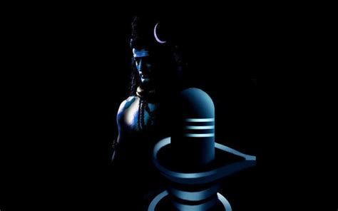 Mahadev wallpaper app defined latest and unique design of lord mahadev. Lord Shiva with Lingam blue and black wallpaper | New ...