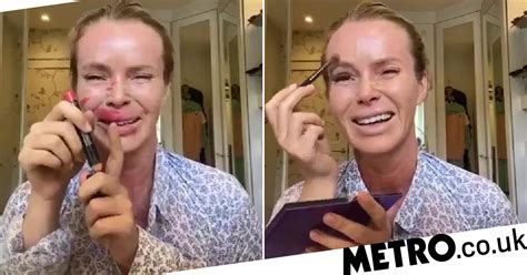 Amanda holden makeup without instagram holly willoughby celebrities afkomstig leuks opmerkingen vind lewis ik. Amanda Holden does something new with hilarious 'makeup ...