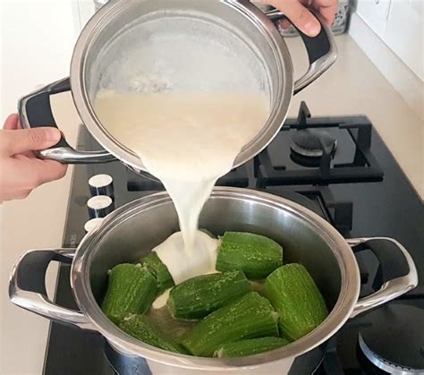 Dolma kelimesi türkçedeki dolmak fiilinden türemiştir. Yoğurtta pişen kabak dolması tarifi - Gurme Tarif