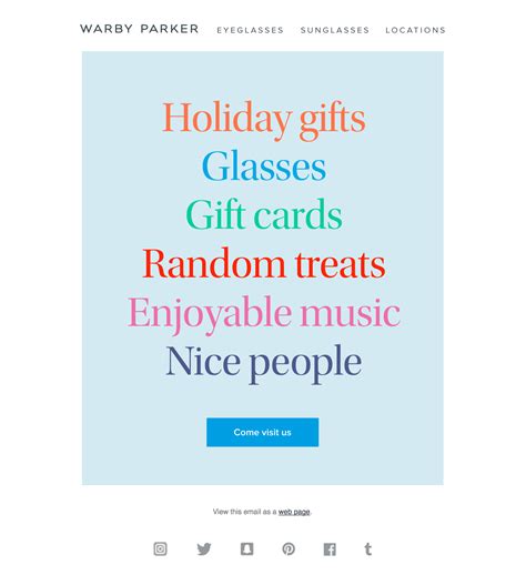 However, warby parker only ships contacts within the united states. Warby Parker Email | Holiday gifts, Warby parker, Gift card