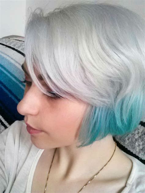 Hair | via tumblr on we heart it. 2014 turquoise diy pastel ombre hair dye for short hair ...
