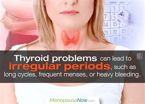 Primary early menopause means that the ovaries do not function normally. Thyroid and Irregular Periods