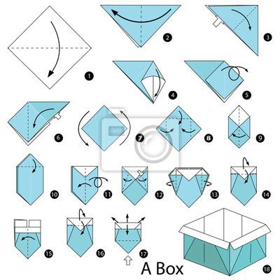 Diese papierschachtel ist so einfach zu basteln, dass väter mit ihren kindern sie im nu kreieren können. Naklejka Instrukcje krok po kroku jak zrobić origami pies ...