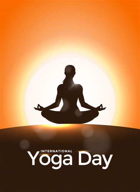 Day 1 of the 30 days of yoga journey! Sunrise background for international yoga day. | Premium ...