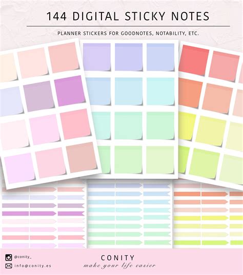 @the world smallest full features sticky notes, the setup file only 500k+ bytes. Pack Digital Sticky notes l Digital Stickers, GoodNotes ...