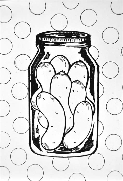 Try this easy dill pickle recipe! Pickle Coloring Pages