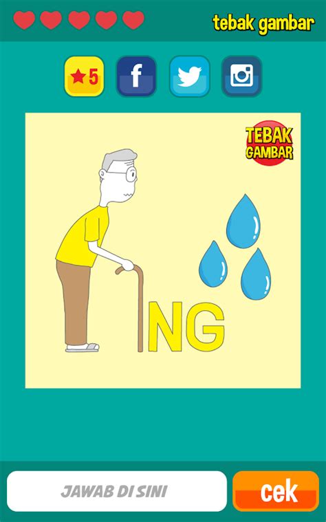 Tebak gambar is a light brainstorming game, pieces of picture are set as they form new vocabulary, which is adopted from daily slang, funny phrase, or even any happening events. Tebak Gambar - Android Apps on Google Play