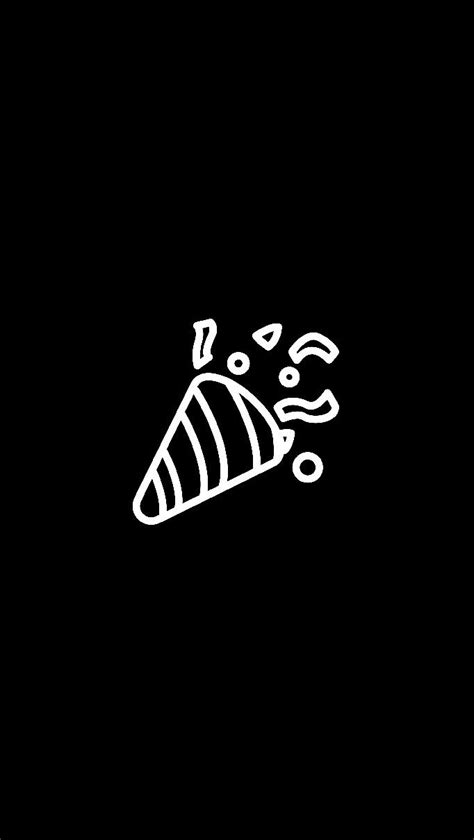 Black Instagram aesthetic highlight covers for stories in ...
