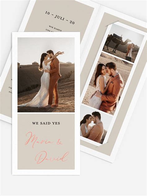 Heimlich heiraten, aber hochzeit trotzdem feiern. Wir haben geheiratet Karte "Timeless"