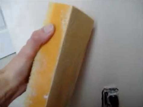 Wet sand has water between these particles. How to AVOID sanding Mud on Drywall use a Wet Sponge to ...