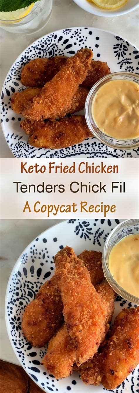 Can i make keto chicken strips without pork rinds? Keto Fried Chicken Tenders Chick Fil A Copycat Recipe ...