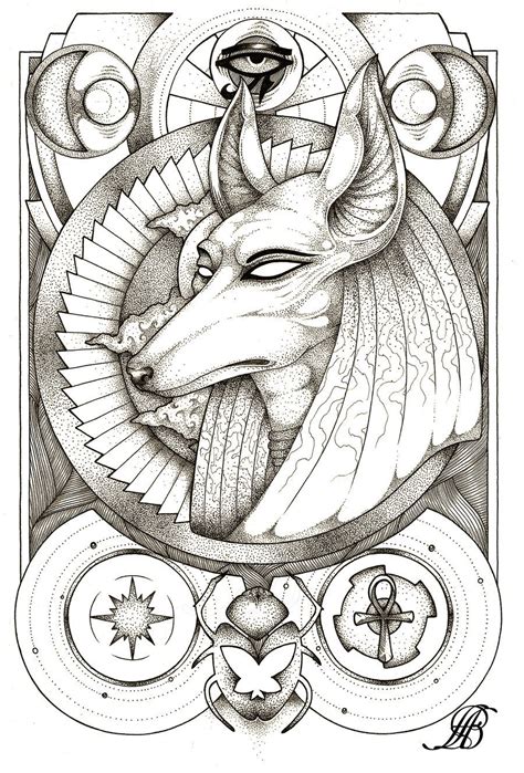 Anubis tattoo is not only a beautiful design but also is a significant symbol. Anubis | Egyptian tattoo, Egyptian art, Egyptian tattoo sleeve