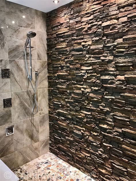Quick and easy way for building brick wall backdrop for photography purpose. Faux Paneling Ideas | Photos to Inspire DIY Design Projects (With images) | Stone shower walls ...