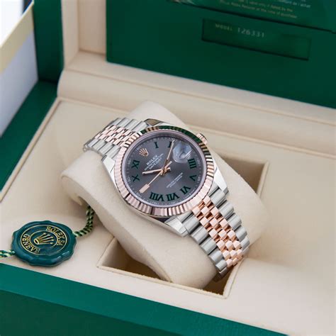 Rolex datejust 41mm wimbledon rose gold steel new 2020 full set. Rolex Datejust 41 Wimbledon Jubilee Two-Tone Everose 2020 ...