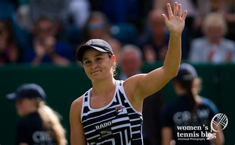 Ashleigh barty will wear a special dress when she plays on centre court on tuesday in tribute to her fellow indigenous australian evonne goolagong cawley 50 years after she won her first wimbledon title. Birmingham PHOTOS: Barty, Strycova, Goerges, Martic win quarterfinals | Women's Tennis Blog