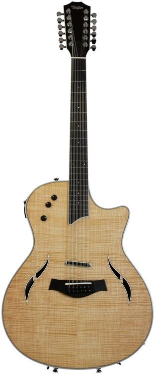 Only this stacked humbucker is visible; Taylor T5 Standard Maple 12-String - Natural | Sweetwater