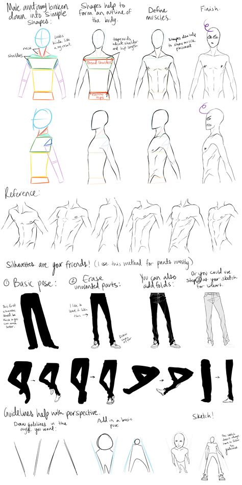 3d viewer is not available. Male Anatomy Reference and Perspective Tips by DeviantTear ...