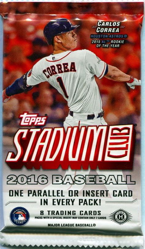 Buy from many sellers and get your cards all in one shipment! 2016 Topps Stadium Club Baseball Hobby 8 Card Pack (Sealed) (Random) | Heroes Sports Cards