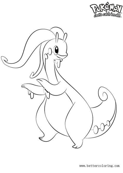 Christmas coloring pages for adults. Pokemon Coloring Pages Goodra - Free Printable Coloring Pages