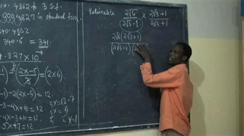 Get high quality form 1 mathematics video lessons created by professional teachers in kenya. B/MATHEMATICS; STUDY QUESTION (RATIONALIZE); FORM 1 & 2 ...