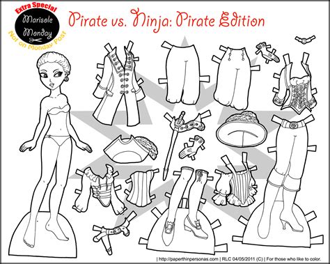 Doll white doll offered by testified manufacturers and suppliers. Marisole Monday: Pirate Vs. Ninja- Pirate Edition in Black ...