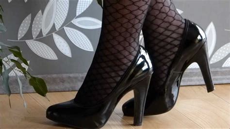 High heels stockings videos porno. Snapshot #2 - Black High Heels with Fishnet Stockings ...
