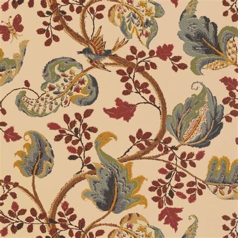 Tasteful tomato and brass decorator fabric by f schumacher. Schumacher Fox Hollow Wallpaper in Document Natural ...