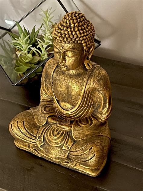 9 Golden Meditating Buddha Sacred Buddha Statue Artifacts | Etsy