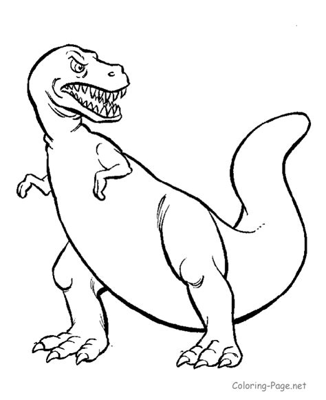 Coloring for girls and boys. Tyrannosaurus coloring page - Dinosaur | Dinosaur coloring ...