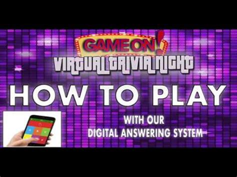 Play virtual games online with friends, coworkers and family. GAME ON! VIRTUAL TRIVIA NIGHT HOW TO PLAY - YouTube