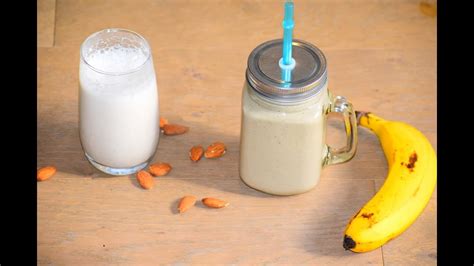 You can make delicious smoothies using full fat yogurt. How to make almond milk|Banana smoothie using almond milk|Weight loss smoothie|Smoothie almond ...