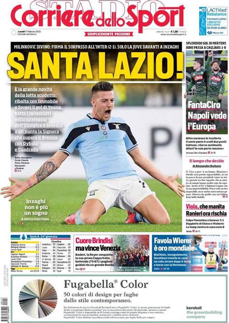 Account ufficiale del corriere dello sport. Corriere dello Sport | I titoli sull'Inter del 17 febbraio