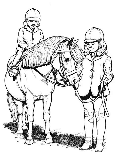 26 free horse coloring pages that you can download and print. Girl And Horse Jumping Coloring Pages - Coloring Home