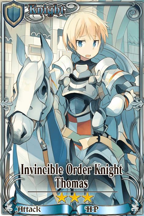 Conversely, for those on mobile, they'll be in alphabetical order. Chain Chronicle - Invincible Order Knight - Thomas | Anime ...