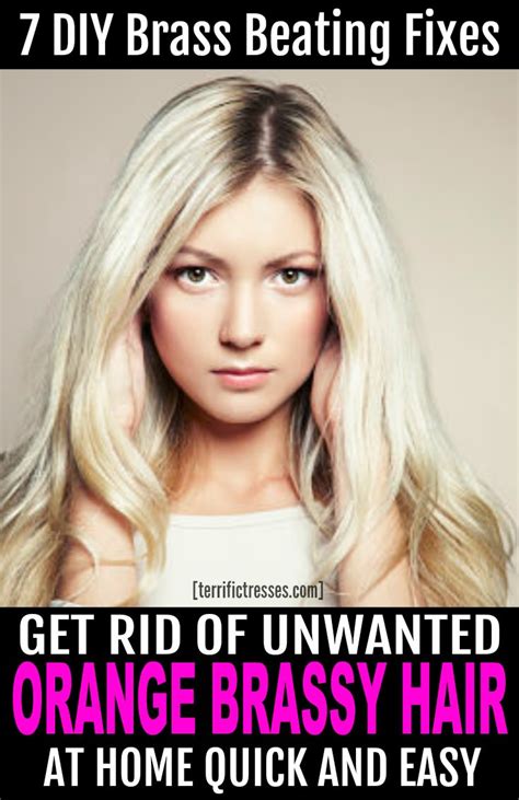 A celebrity hair colorist told us all the pitfalls of going blonde to avoid, so you can have your best platinum, honey or sandy blonde hair. Easily Fix Orange Brassy Hair At Home | Terrific Tresses