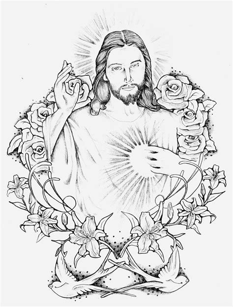 Cross hatching is a popular artistic technique used to add shadow and dimension to drawn objects. Jesus Portrait Tattoo On Ribs » Tattoo Ideas