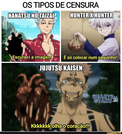 A brief description of the manga jujutsu kaisen: OS TIPOS DE CENSURA imagem JUJUTSU KAISEN to TAM NANA S ...