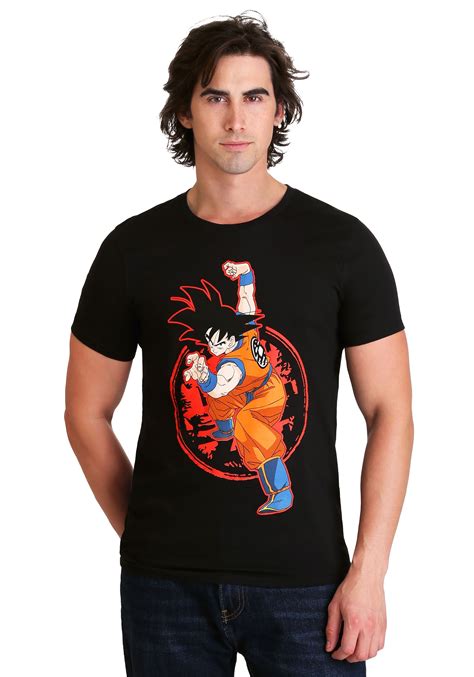 Dragon ball z, & department: Men's Dragon Ball Z - Goku & Z Stamp Black T-Shirt