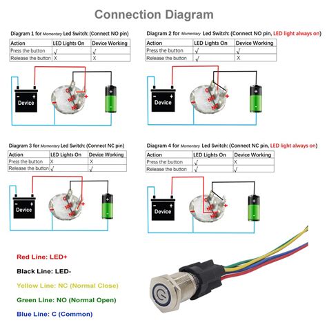 Rocket/4pin switch wiring how to make. 4 Pin Push Button Switch Wiring Diagram