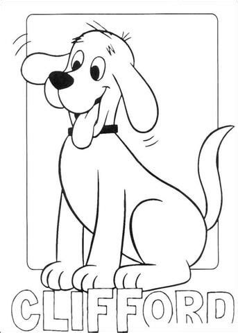 Interactive games & apps for clifford the big red dog. Picture Of Clifford Coloring page | Dog coloring page ...