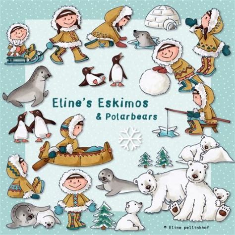 Pin the clipart you like. Eline's Digital ClipArt Set - Eline's Eskimos & Polar ...