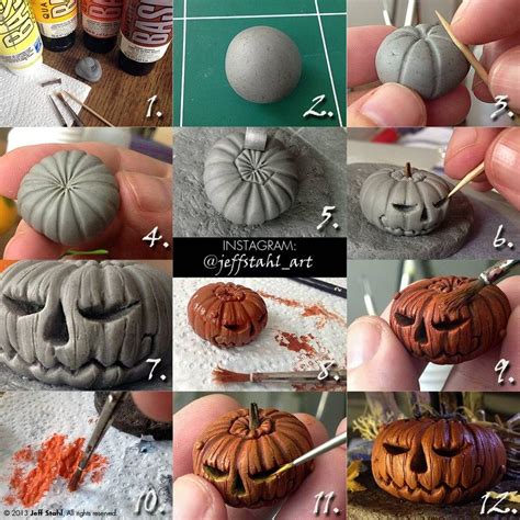 Polymer clay kunst polymer clay figures polymer clay dolls polymer clay projects polymer clay creations polymer clay jewelry polymer clay tutorials sculpting tutorials drawing tutorials. TUTORIAL : clay pumpkin by JeffStahl on DeviantArt ...