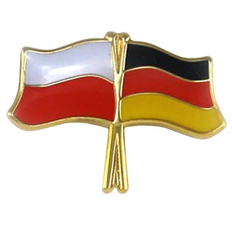 Image actuelle du drapeau de la pologne avec les principales informations, y compris des détails sur le pays. Pin, drapeau drapeau Pologne-Allemagne