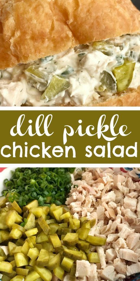 Even better, it's made with greek yogurt instead of mayo. Dill Pickle Chicken Salad Sandwiches | Chicken Salad ...