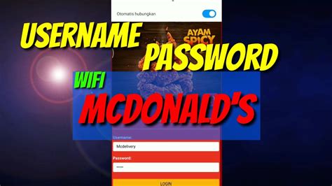 Jika menggunakan aplikasi hp tidak. Cara menggunakan WiFi McDonal's Terbaru - YouTube