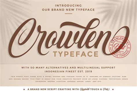 Simply the best outdoor fonts. Crowlen Typeface | Script fonts, Best script fonts ...